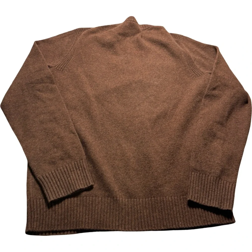 Banana Republic Merino Wool Crewneck Sweater Brown Men's Medium Italian Yarn